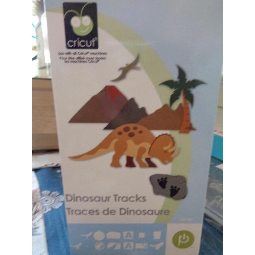 Cricut Die Cut Cartridge DINOSAUR TRACKS Scrapbooking